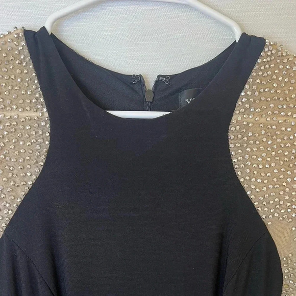 XSCAPE GEORGIA LONG BEADED SLEEVE STRETCH KNIT GOWN - Picture 7 of 13